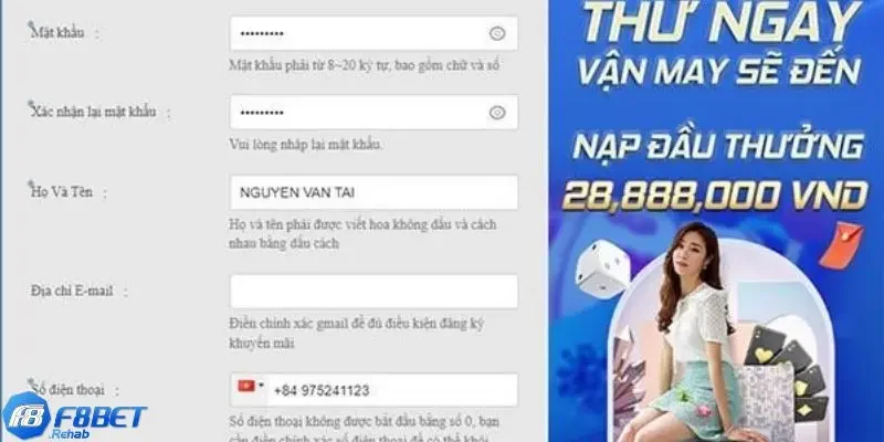 Đăng Ký F8bet 2 Hướng dẫn cách đăng ký F8bet chỉ với vài bước đơn giản