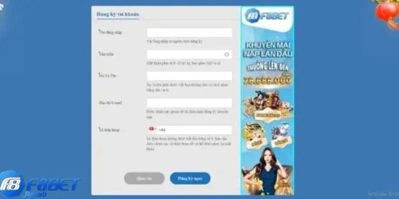 Đăng Ký F8bet 3 Lưu ý quan trọng khi đăng ký F8bet để tránh các rủi ro